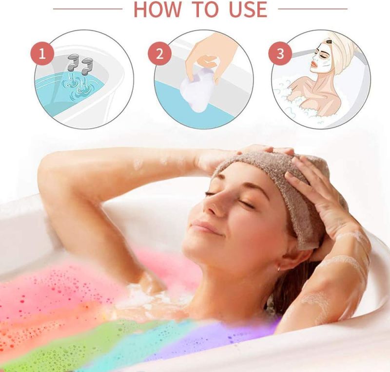 Personalized Rainbow Releasing Bath Bomb Set Cheap