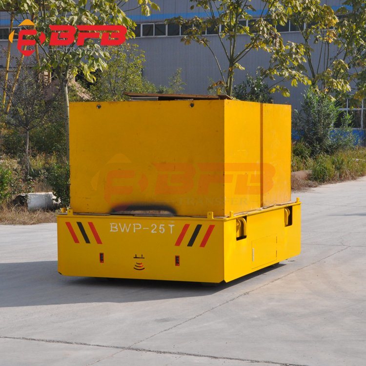 Heavy Duty Motor Drive Trackless Transfer Trolley for Transport