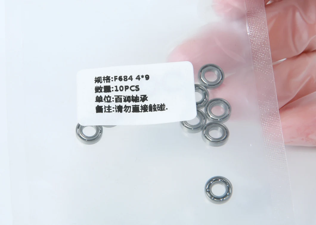 Micro Bearings All Ball Bearing F684 Size 4*9*4 mm Flange Bearing
