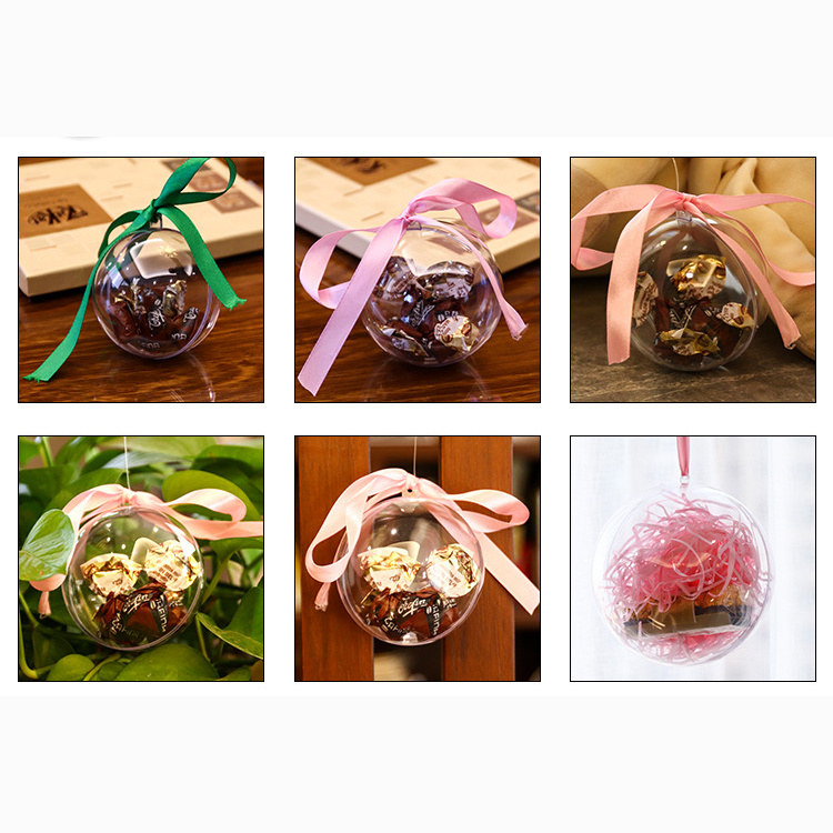 Holiday Decoration Gifts Transparent Plastic Hollow Ball