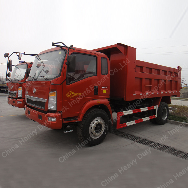 China Sinotruk 4X2 10ton Light Dump Truck Tipper Truck