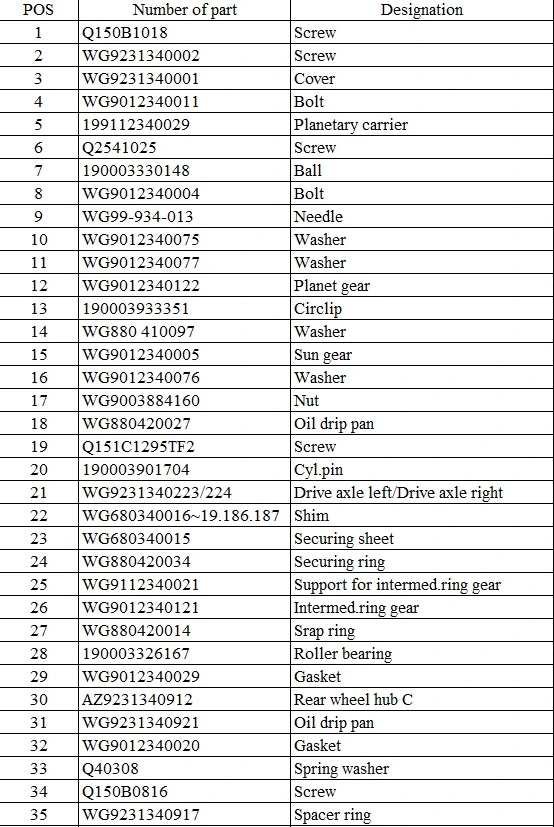 Heavy Duty Truck Parts Break Lining Wg9100440026