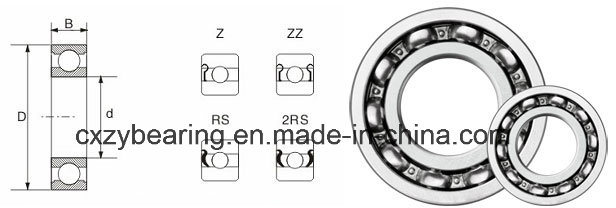 Dk13726-2RS Dk6203b14-2RS Auto Ball Bearing