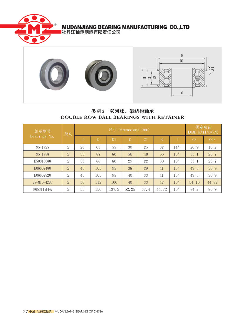 Forklift Chain Sheave Special Bearing
