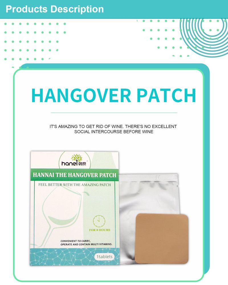 Amazon Hot Selling Releasing Drunk Hangover Patch/Pad