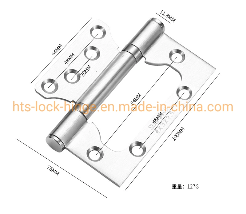 Butterfly Hinge Stainless Steel 3/4/5 Inch Ball Bearing 2bb Door Hardware Square Corner Bisagra