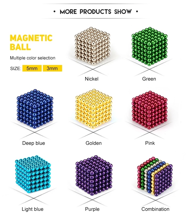 Magnetic Balls Toy Magnet 5mm 216PCS Magnetic Balls