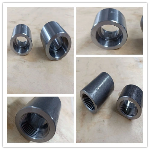 Forged Stainless Steel Pipe Fittings NPT Female Thread Half Coupling