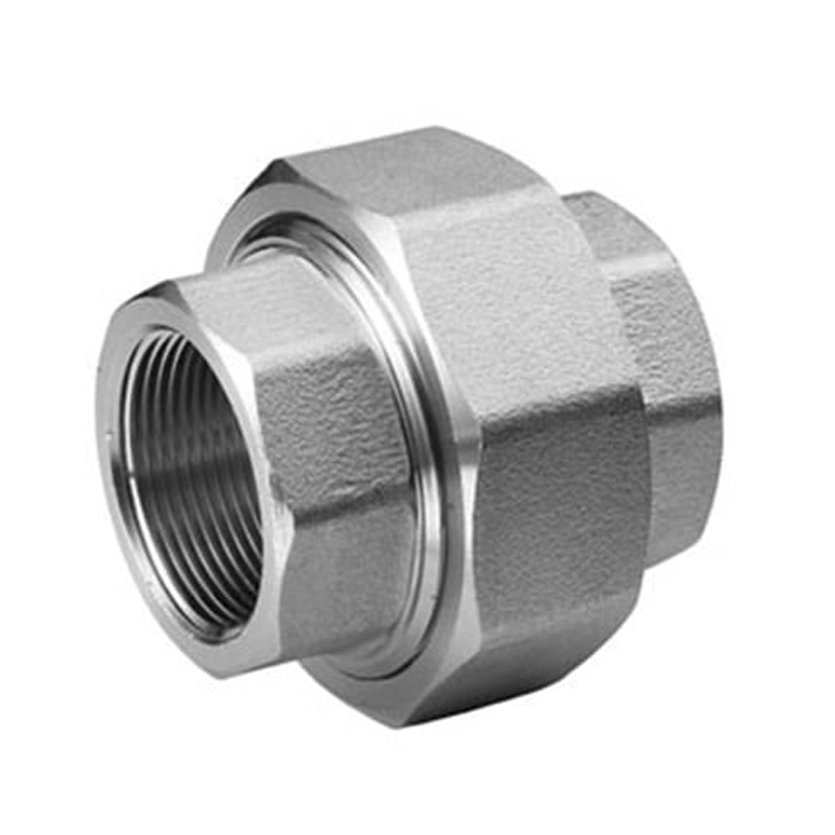 Densen Customized Forged Threaded Union Male/Female Stainless Steel Threaded Pipe Fittings Union