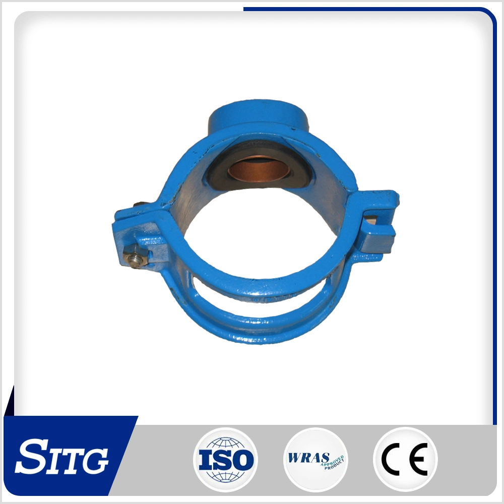 French Thread Ductile Iron Saddle Clamp for PVC Pipe