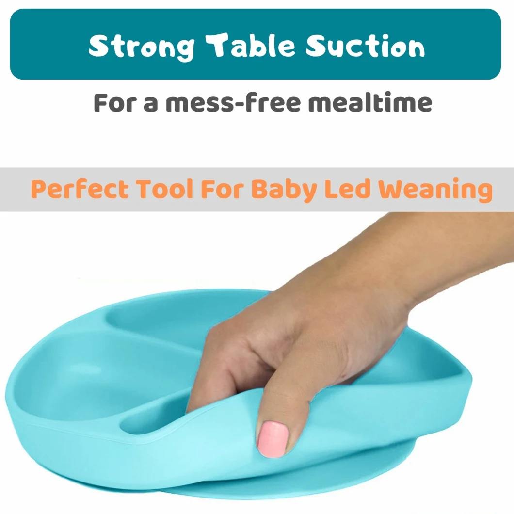 Toddler Kids Silicone Placemat Baby Feeding Plate Food Tray