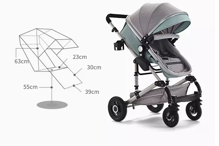 2021 New High End Baby Stroller Foldable Baby Stroller/Top Quality Adjustable Baby Strollers/Multifunction Strollers Babies Pram