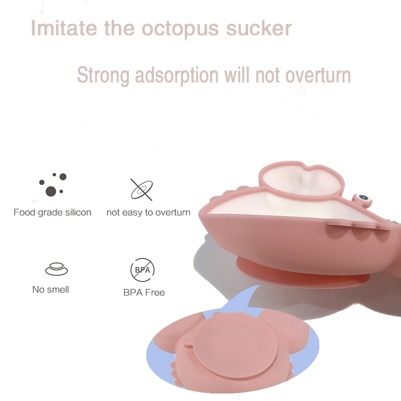 Silicone Baby Plate China Customize Silicone Baby Dinner Plate with Suction BPA Free Baby Plate