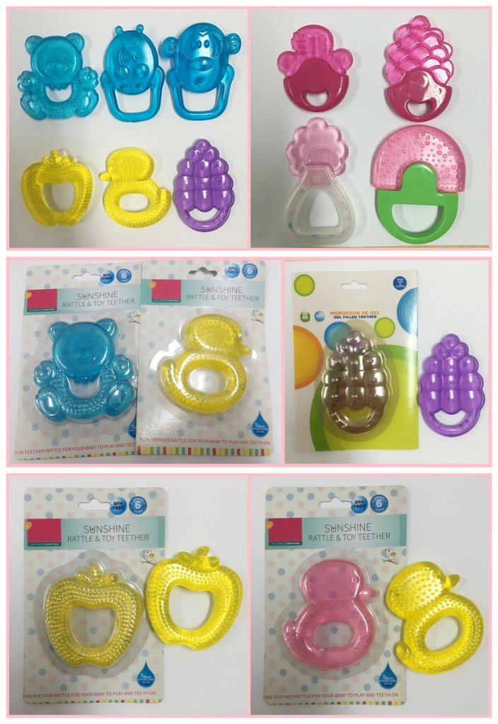 Lovely Bear Design Water Filled Baby Teething Toy