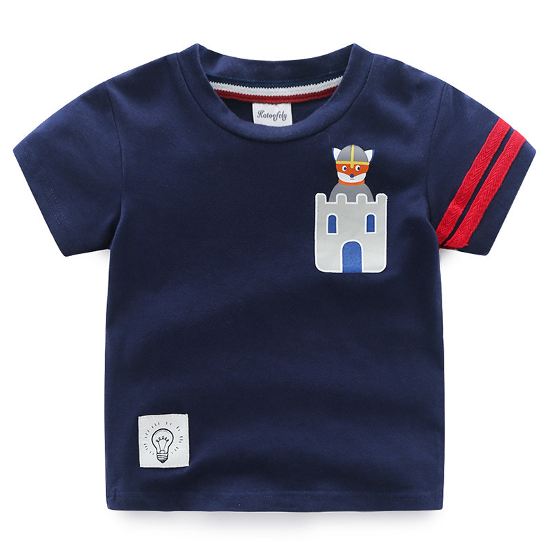 Bkd Baby Boys T Shirt for Children Short Sleeve T-Shirt