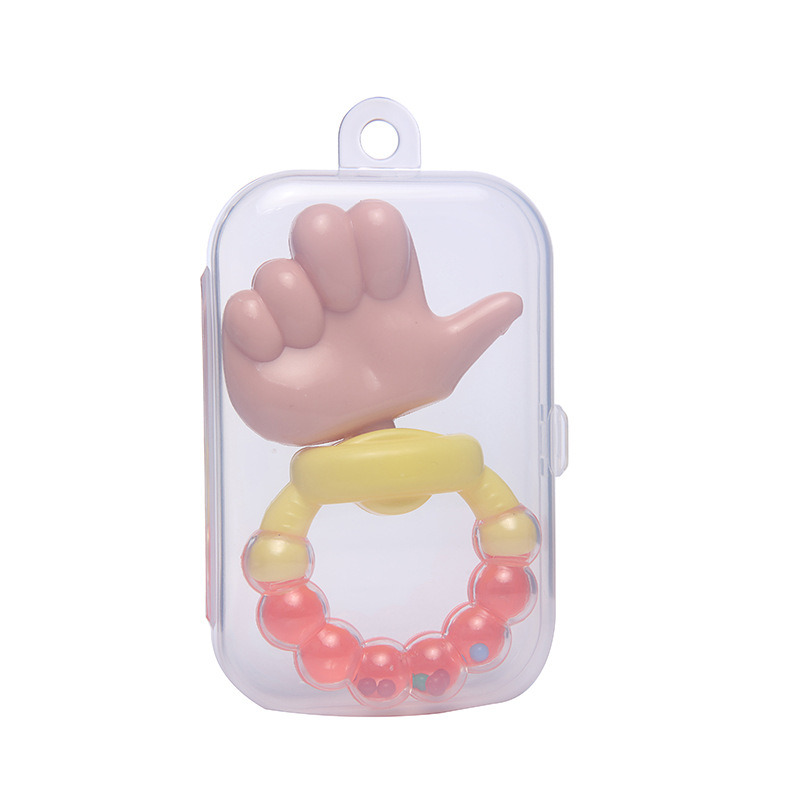 Funny Ringing Thumb Baby Teething Rattle Toy