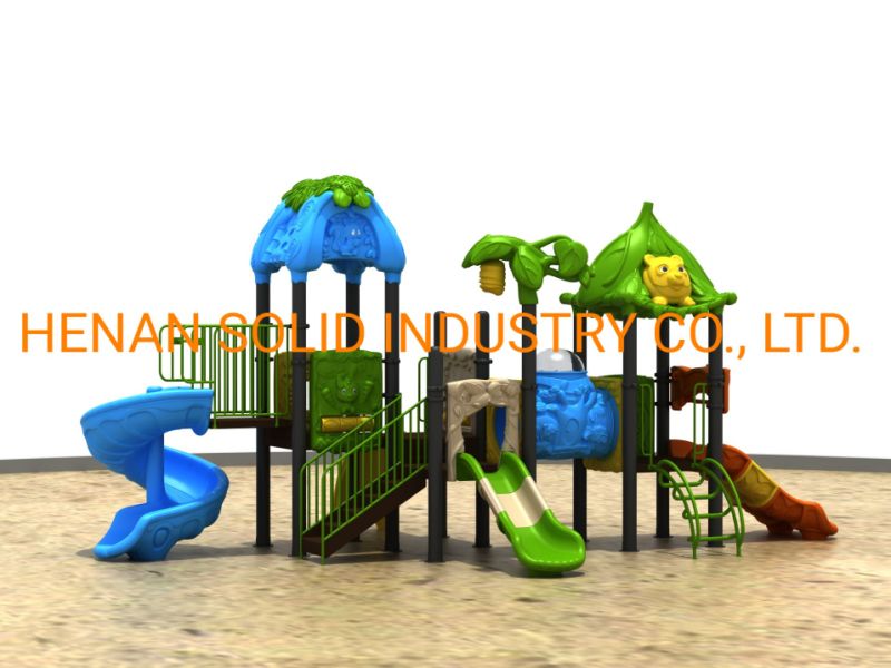 Amusement Park for Child Playing Safety Plastic Slides