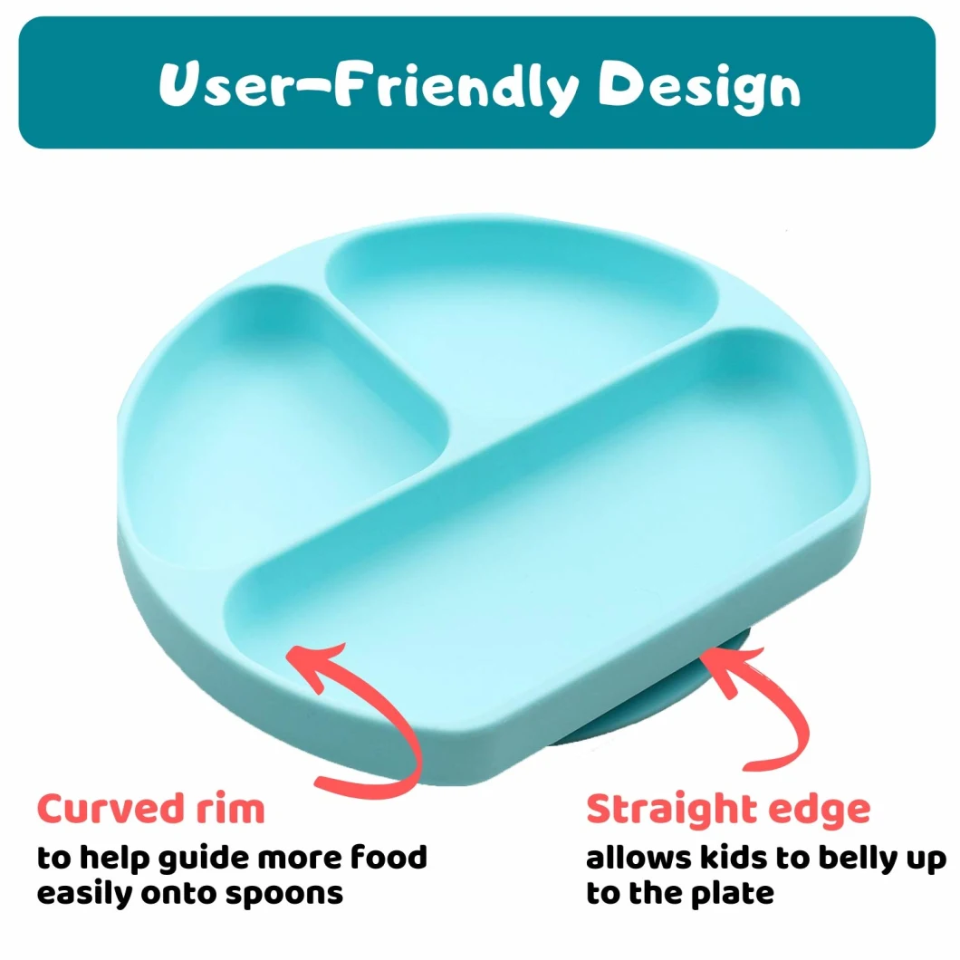 Toddler Kids Silicone Placemat Baby Feeding Plate Food Tray