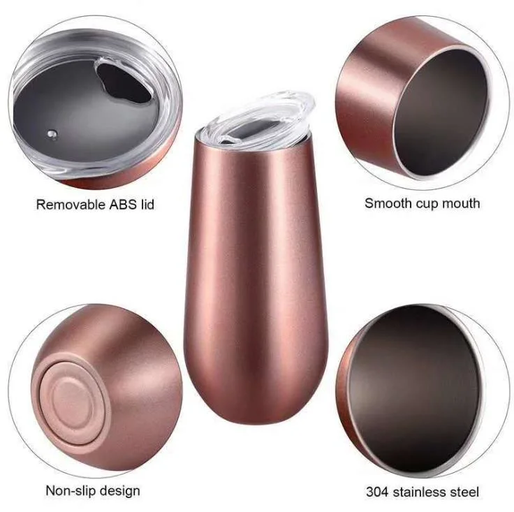 Colorful Stainless Steel Swig Eggshell U-Shaped Vacuum Water Cup with Cover&Pacifier Cover