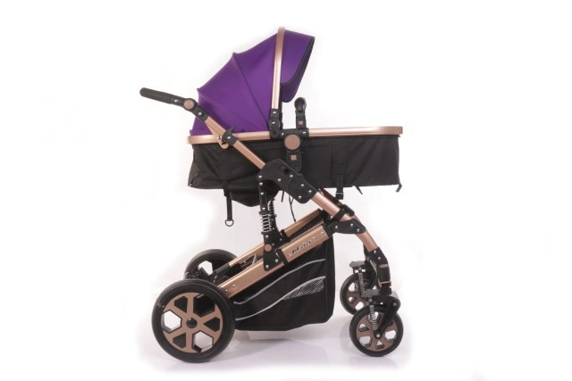 Certificate Foldable Baby Carriage Luxury Baby Stroller 3 in 1 with Car Seat