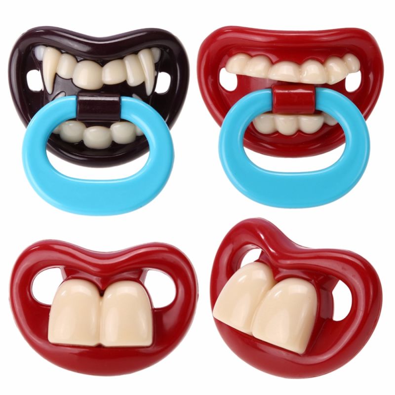Funny Cool Silicone BPA-Free Baby Teething Pacifier for Promotion