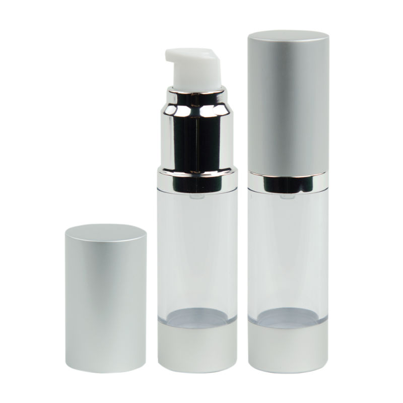 New Arrival 15ml Clear Airless Pump Bottle Refill Eye Cream