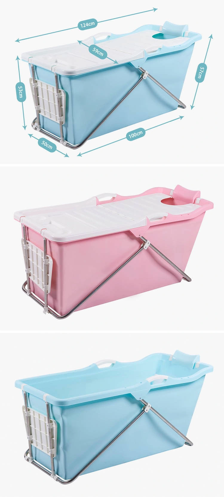 2020 SGS Test Passed Cheap Baby Foldable Plastic Bathtub, Newest Type PP5 Chinese Portable Baby Storbadbaljaforvuxna