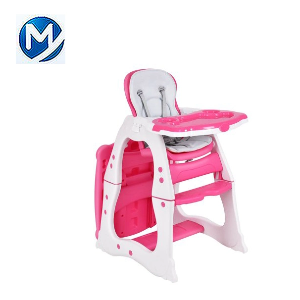 Portable Easy Moving Foldable Plastic Infant Dining Feeding Baby Chair by Bowing Mould