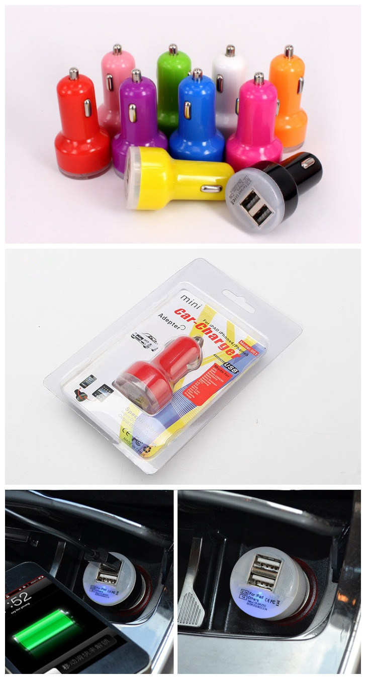 Pacifier Car Charger/Universal Double Car Charger for iPhone/Samsung/HCl