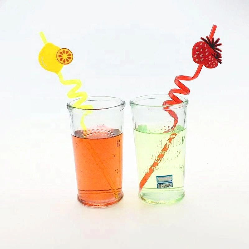 450ml Glass Coffee Cups/Ice Cream Cup/Juice Cup with Plastic Cap with Straw