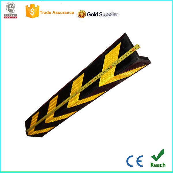Grade One Rubber Corner Guard with Yellow Reflector