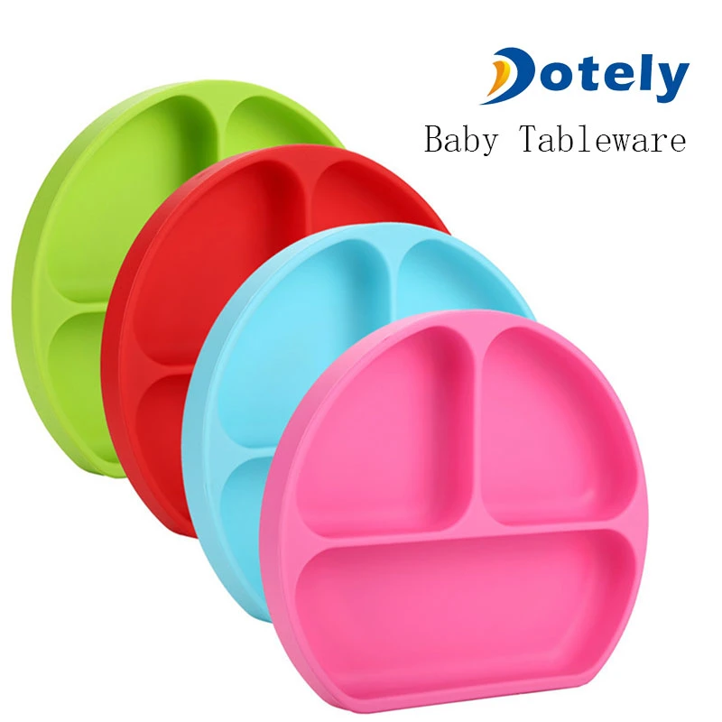 Toddler Kids Silicone Placemat Baby Feeding Plate Food Tray