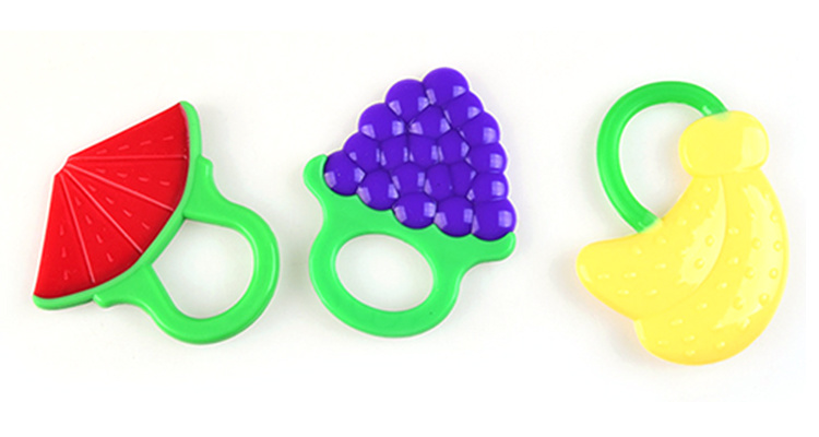 BPA Free Silicone Teething Ring Chew Toy Baby Teether