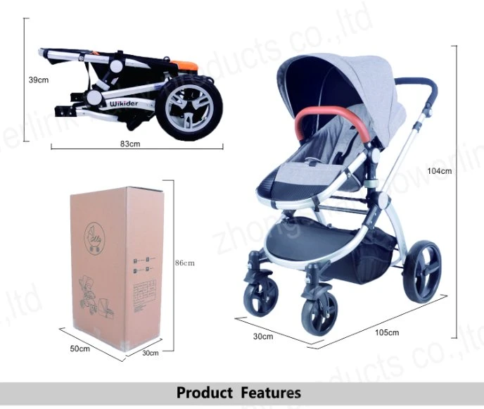 China Made Stroller Pram Travel System 2 in 1 Baby Pram Stroller with Car Seat