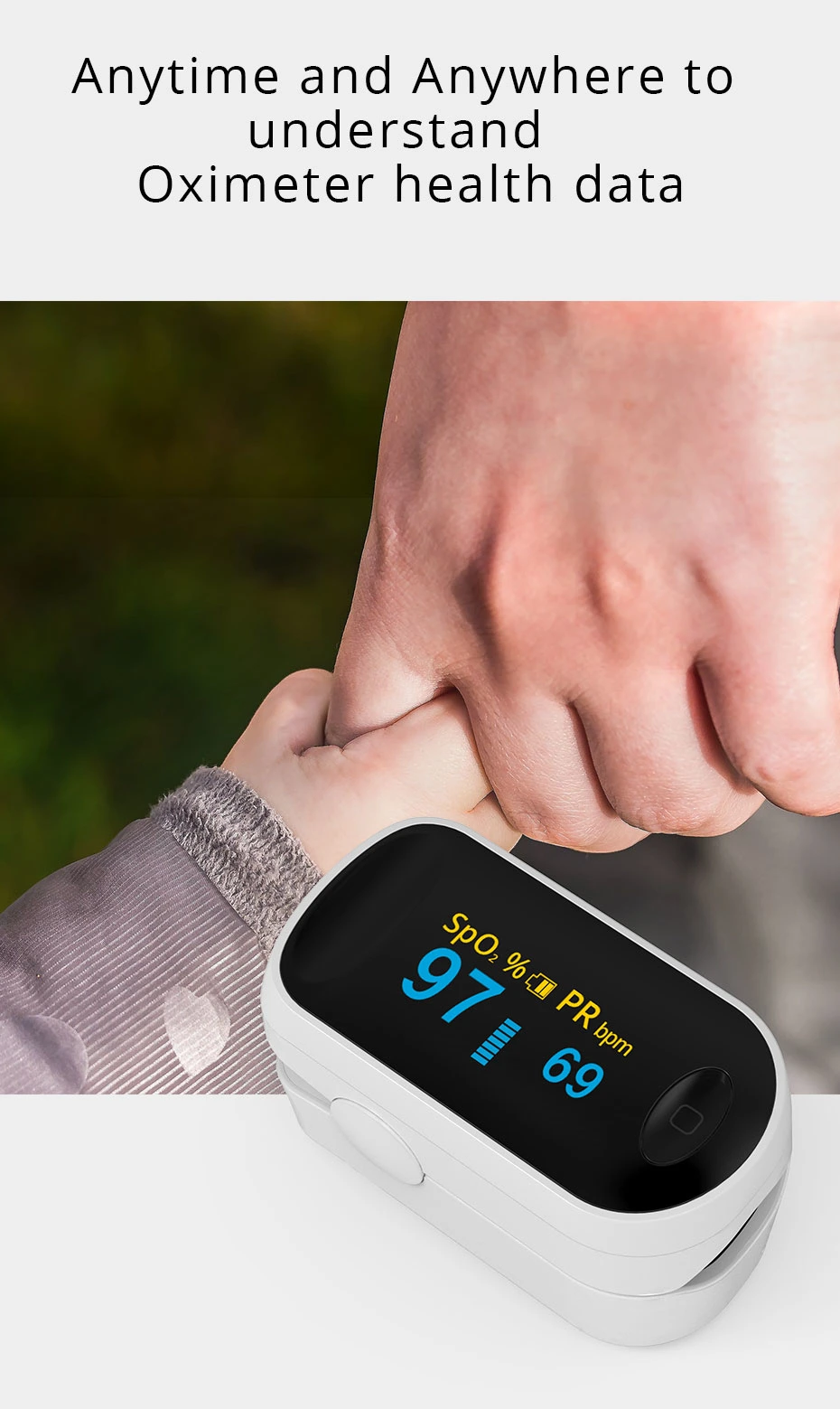 Kids Love High Security Rechargeable Fingertip Cheap Infant Pulse Oximeter Mslxy13