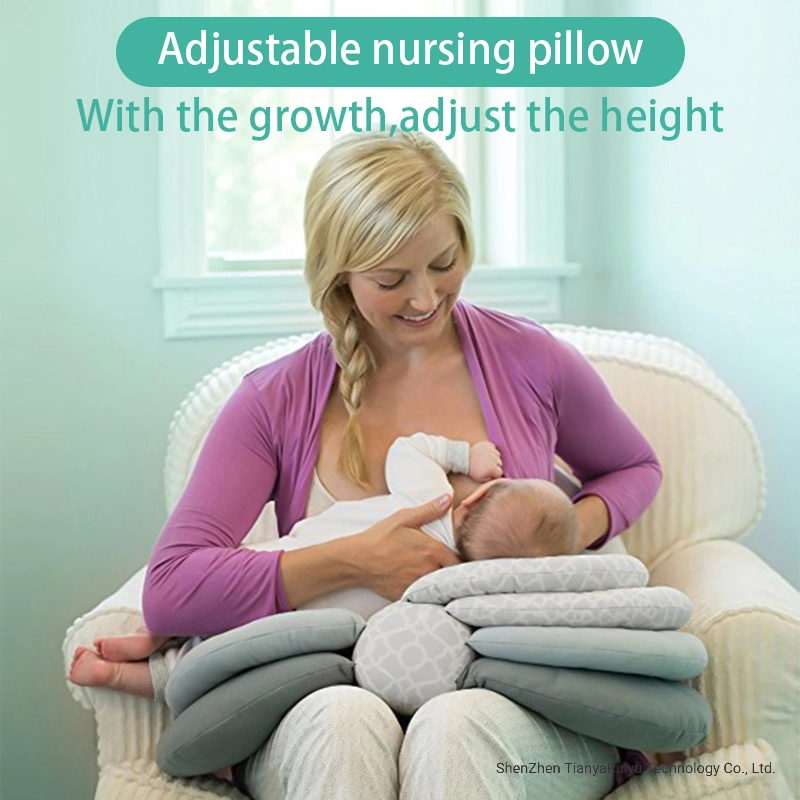 Baby Pillows Adjustable Model Cushion Infant Feeding Pillow Baby Care Multifunction Nursing Breastfeeding Layered Washable Cover
