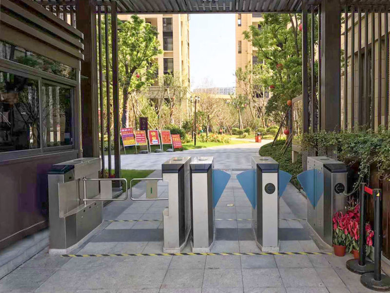 Use for School Gate Security Turnstile Gate Flap Barrier/ Flap Gate Barrier with Access Control