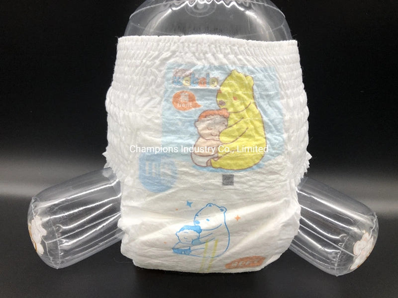 Baby Goods Disposable 3D Leak Guard Fluff Pulp Type Pull up Baby Diaper Pants