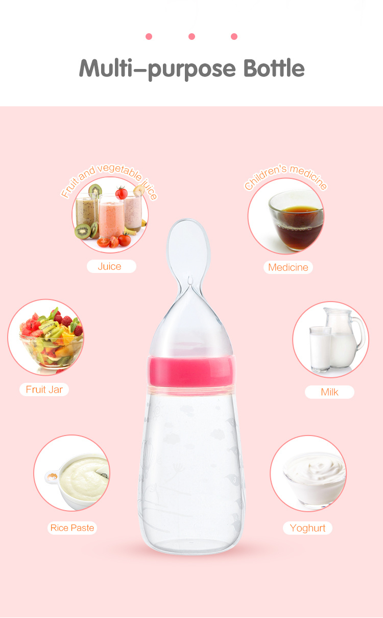 Silicone Baby Feeidng Bottle Silicone Baby Feeder