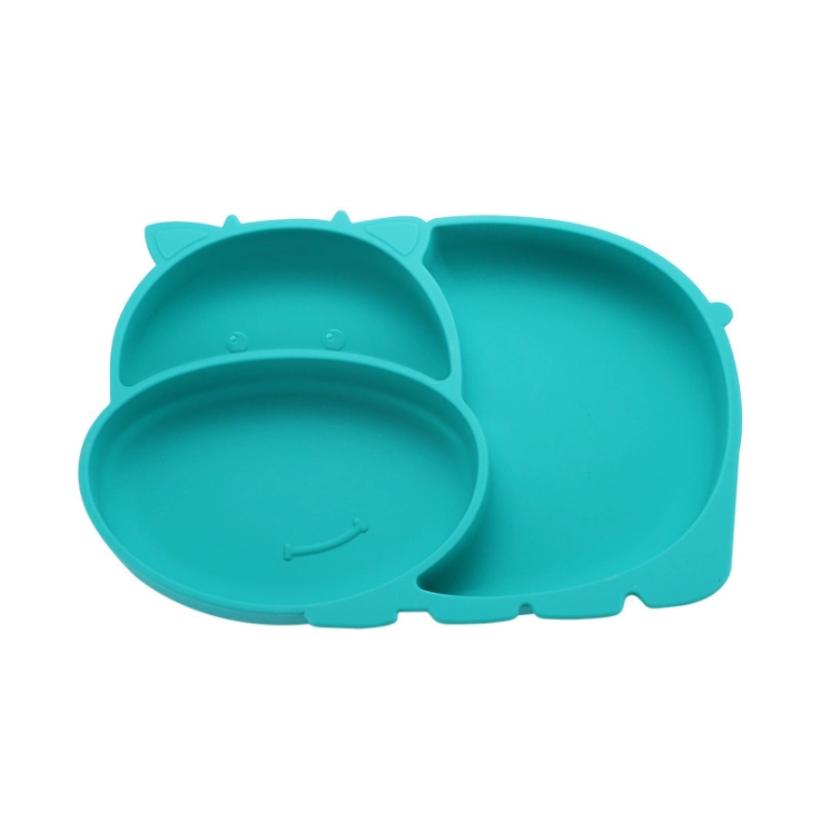 Wholesale Hot BPA Free Baby Plate Set Baby Feeding Suction Cup Silicone Suction Bowl Plate