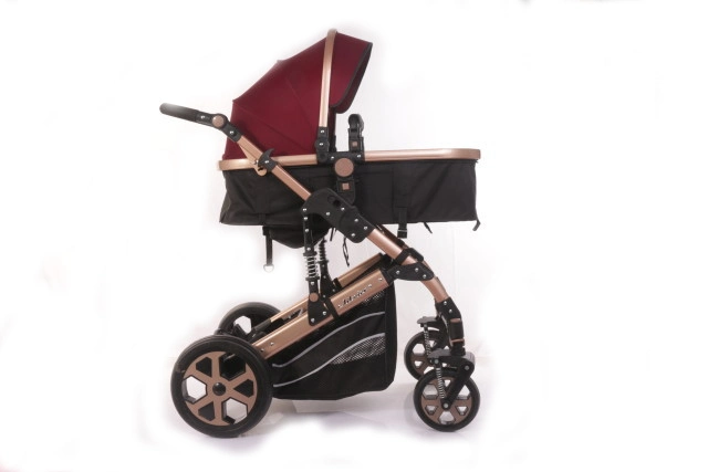 Certificate Foldable Baby Carriage Luxury Baby Stroller 3 in 1 with Car Seat