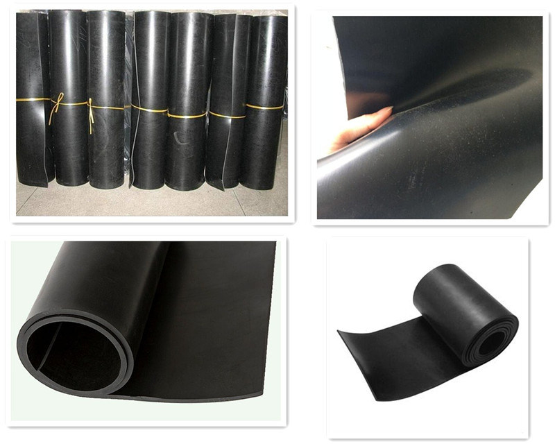 Black Thin Silicone Rubber Sheet with High Temperature Resistance, Red Silicone