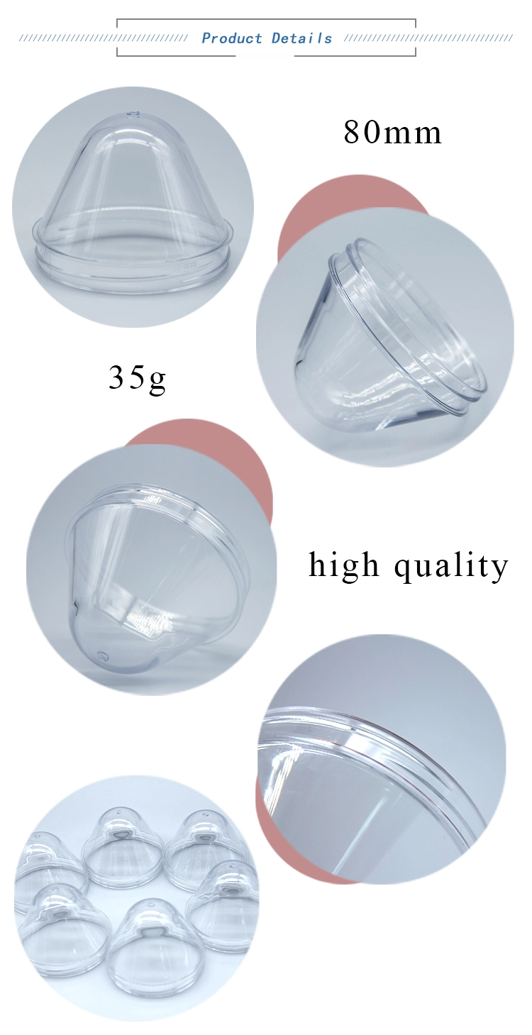 60g Neck 89mm Wide Mouth Pet Preform for 500-800ml Cosmetic Bottle and Food Jar