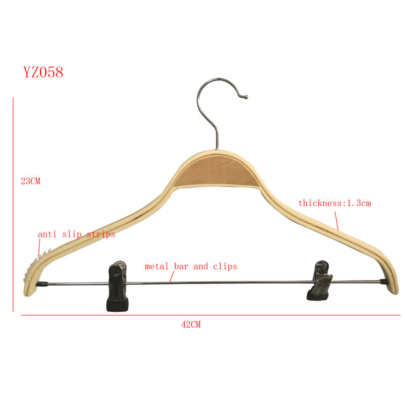 Wooden Hanger Use for Brand Suits Clothes Store