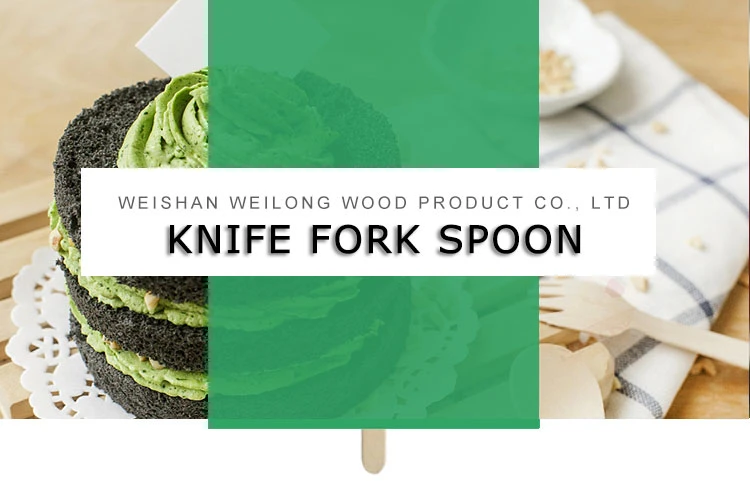Wooden Fork Knife Spoon Wooden Reusable Cutlery