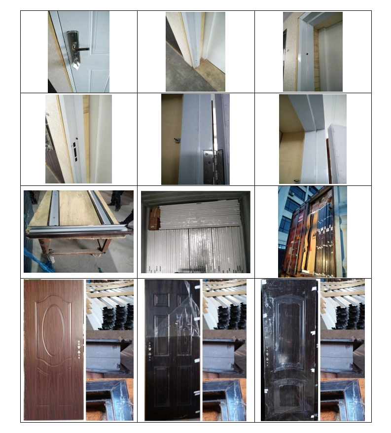 Top Door American Steel Door/ Door Entry Wrought Iron/ Safety Door Design with Grill (EFA002)
