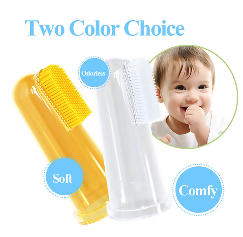 Silicone Baby Infant Finger Toothbrush Pet Toothbrush for Cleaning