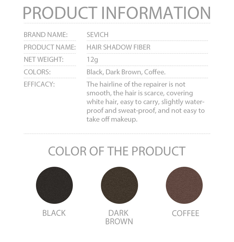 Private Label Hair Shadow Root Concealer for Different Color Choice