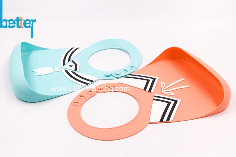 Waterproof Easy Clean Soft Silicone Baby Bibs for Toddlers