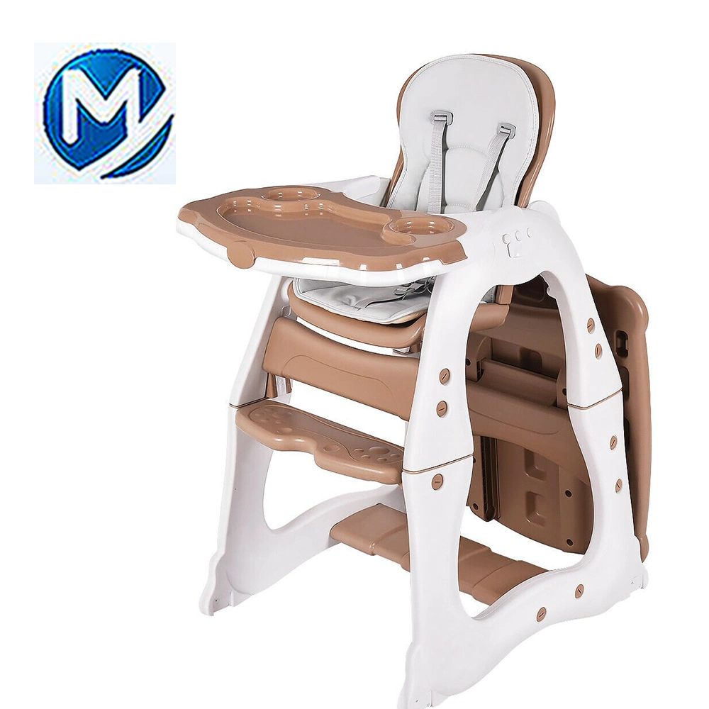 Portable Easy Moving Foldable Plastic Infant Dining Feeding Baby Chair by Bowing Mould